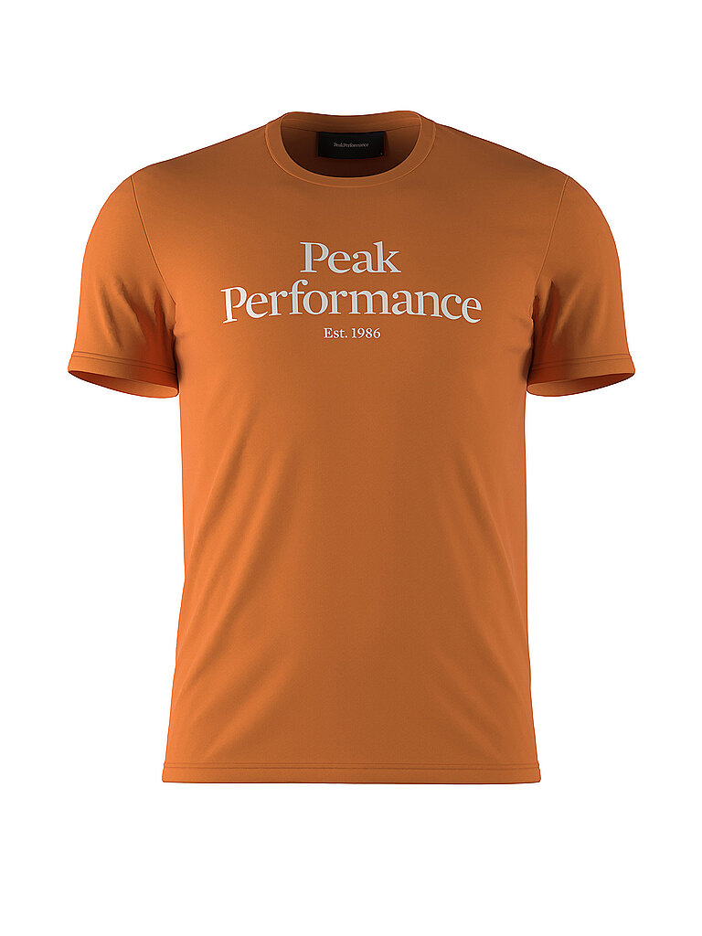 PEAK PERFORMANCE T Shirt Slim Fit  orange | M